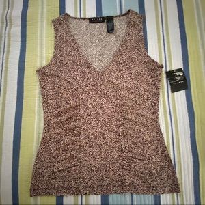 Liz Claiborne Women’s V-neckline Print Tank Top